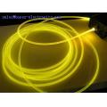 Solid core sideglow fiber optic cable