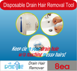 POPTIC(Disposable hair catcher for basin drain)