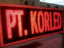 Running text (Pixel pitch : 20 mm, USB type)  Made in Korea