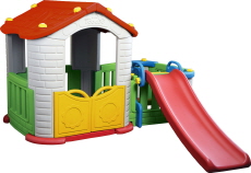 BIG HAPPY PLAYHOUSE WITH SLIDE  Made in Korea