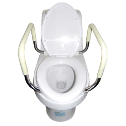 Safe handle for toilet bowl
