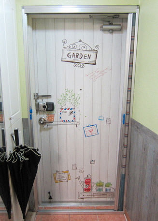 Wall stickers for the front door  Made in Korea