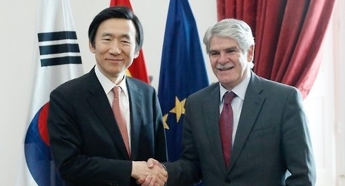 S. Korean, Spanish foreign ministers agree to work together to press NK