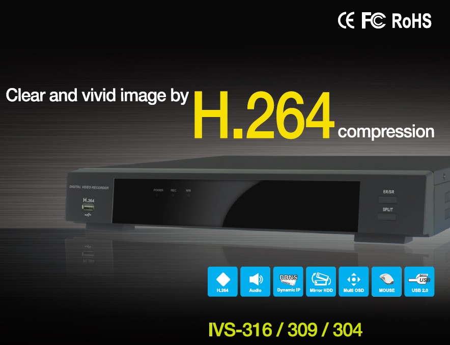 H.264 IVS-304/309/316 DVR