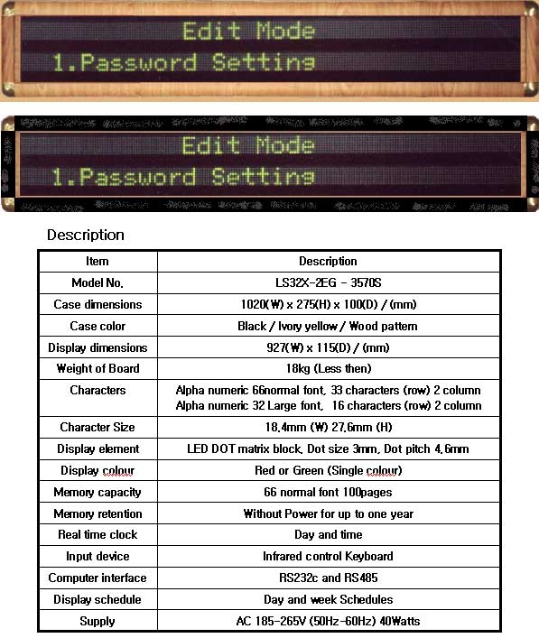 Notice (Model LS32X-2EG-3570S)